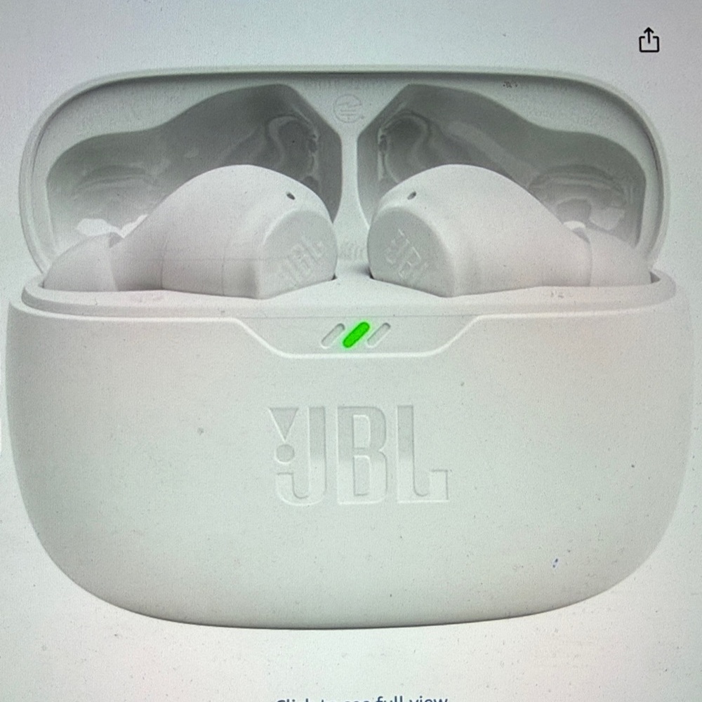 JBL True Wireless Earbuds with Charging Case - White